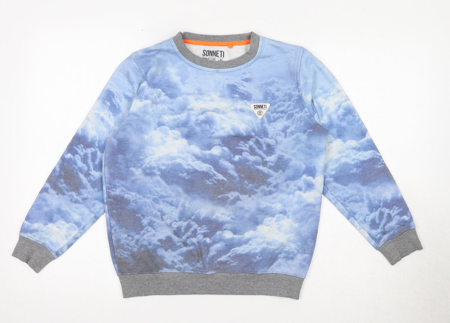 Sonneti Boys Blue Polyester Pullover Sweatshirt Size 12-13 Years
