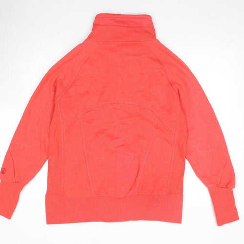 MONDETTA Womens Pink Cotton Full Zip Sweatshirt Size 14 Zip