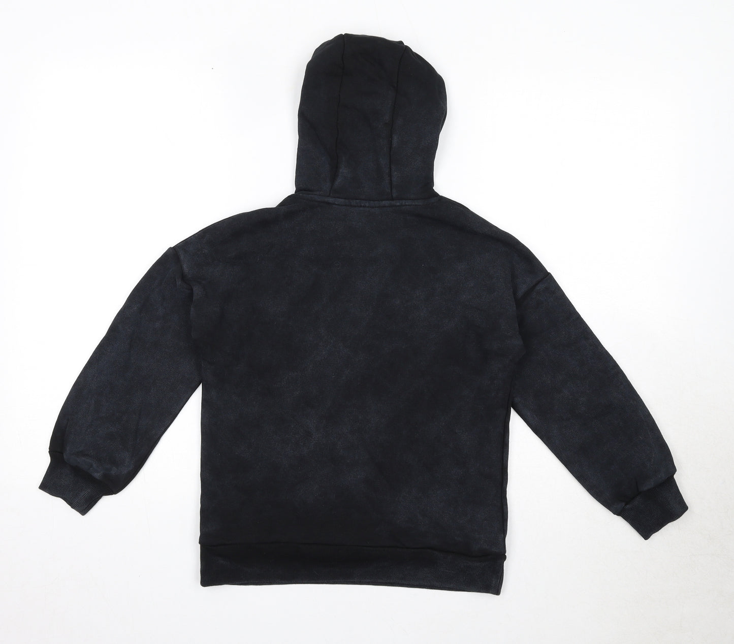 Marks and Spencer Girls Black Polyester Pullover Hoodie Size 7-8 Years Pullover - Stranger Things