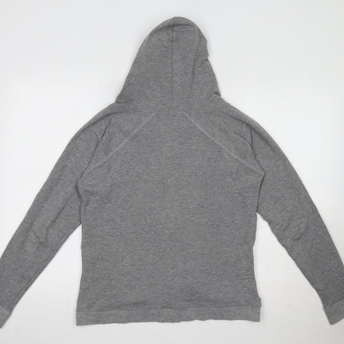 Elle Sport Womens Grey Cotton Full Zip Hoodie Size 10