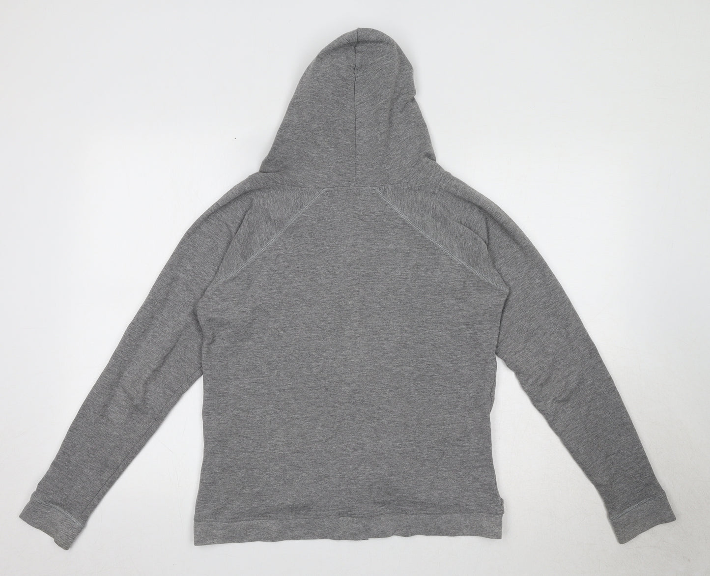 Elle Sport Womens Grey Cotton Full Zip Hoodie Size 10