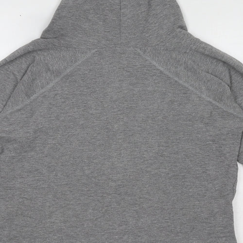 Elle Sport Womens Grey Cotton Full Zip Hoodie Size 10