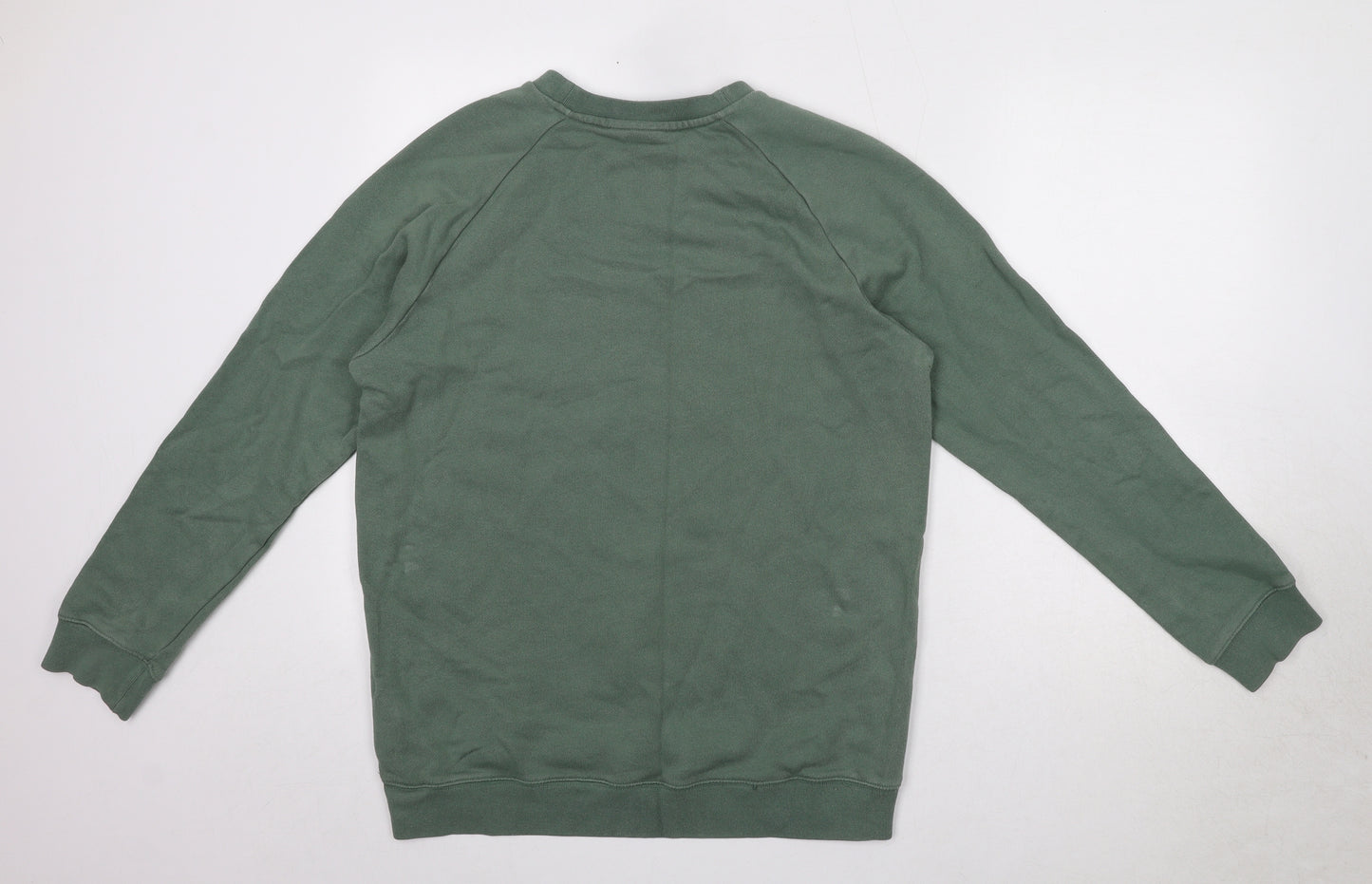 adidas Womens Green Cotton Pullover Sweatshirt Size 10
