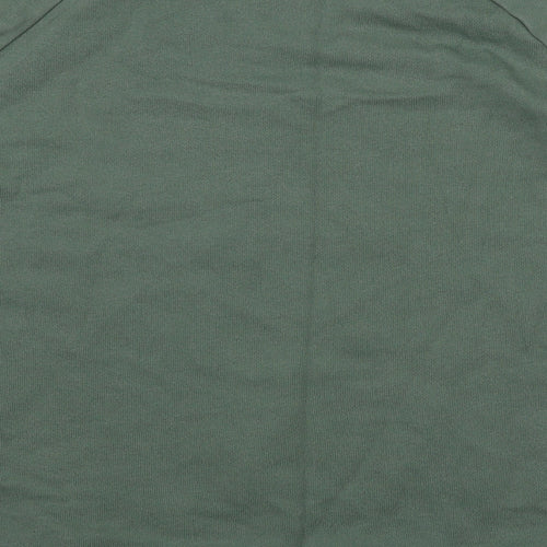 adidas Womens Green Cotton Pullover Sweatshirt Size 10