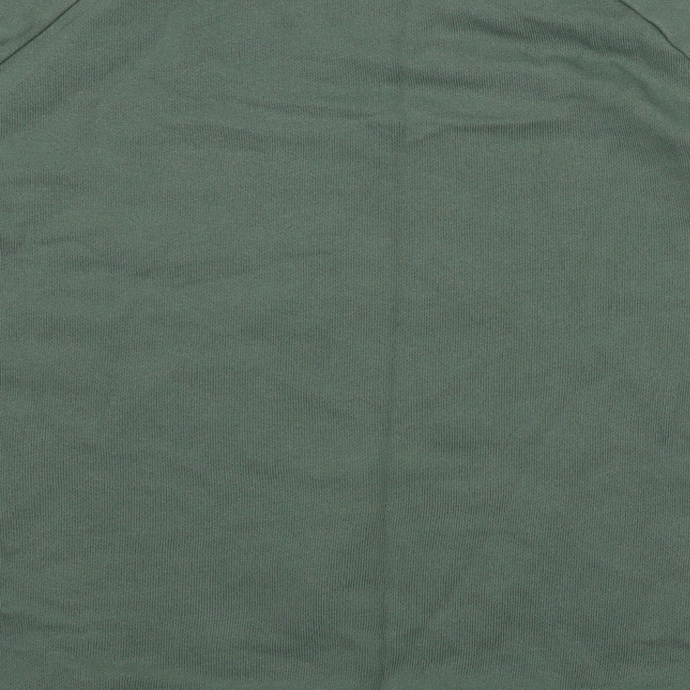 adidas Womens Green Cotton Pullover Sweatshirt Size 10