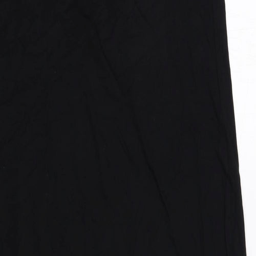 Marks and Spencer Womens Black Viscose Tank Dress Size 12 Scoop Neck Pullover