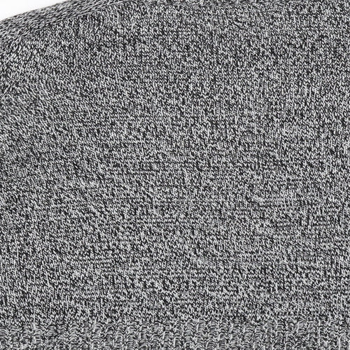 H&M Womens Grey Round Neck Acrylic Pullover Jumper Size S