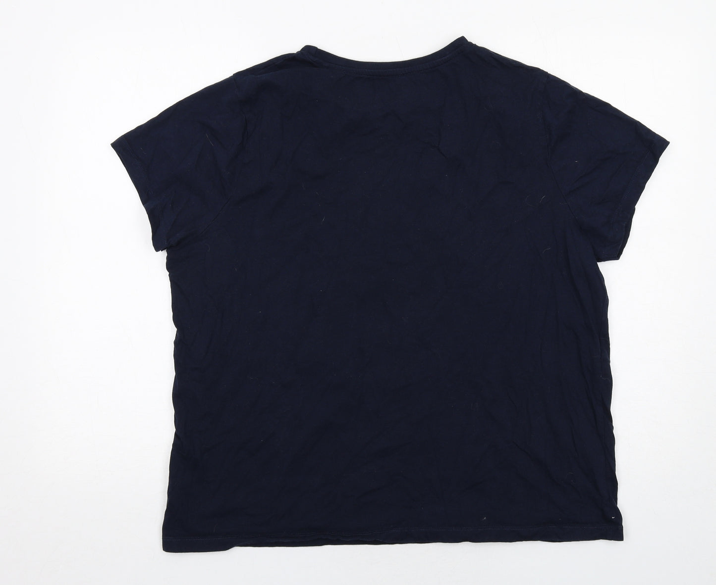 Universal Womens Blue Cotton Basic T-Shirt Size 20 Crew Neck - E.T. Alien
