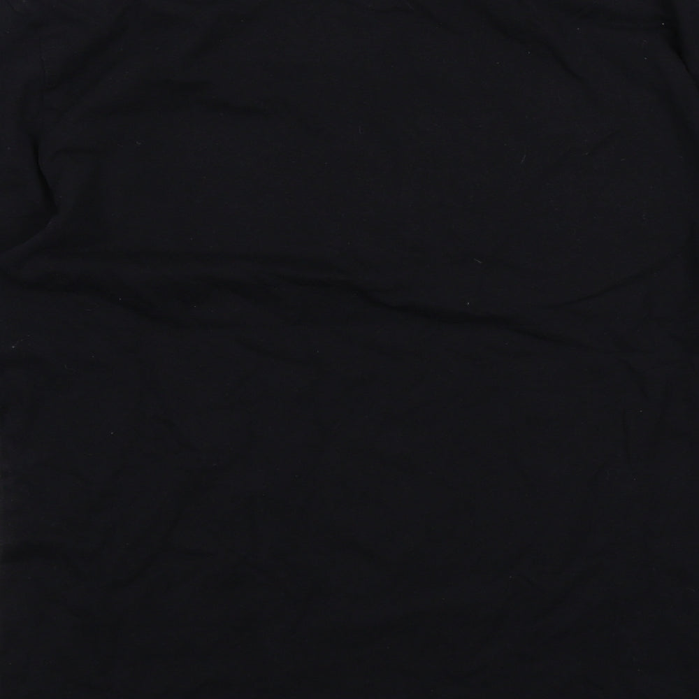 Napapijri Mens Black Cotton T-Shirt Size S Round Neck - Napapijri