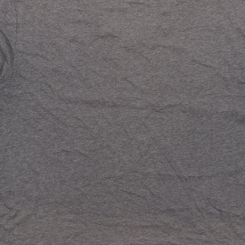 Slate & Stone Mens Grey Cotton T-Shirt Size L V-Neck