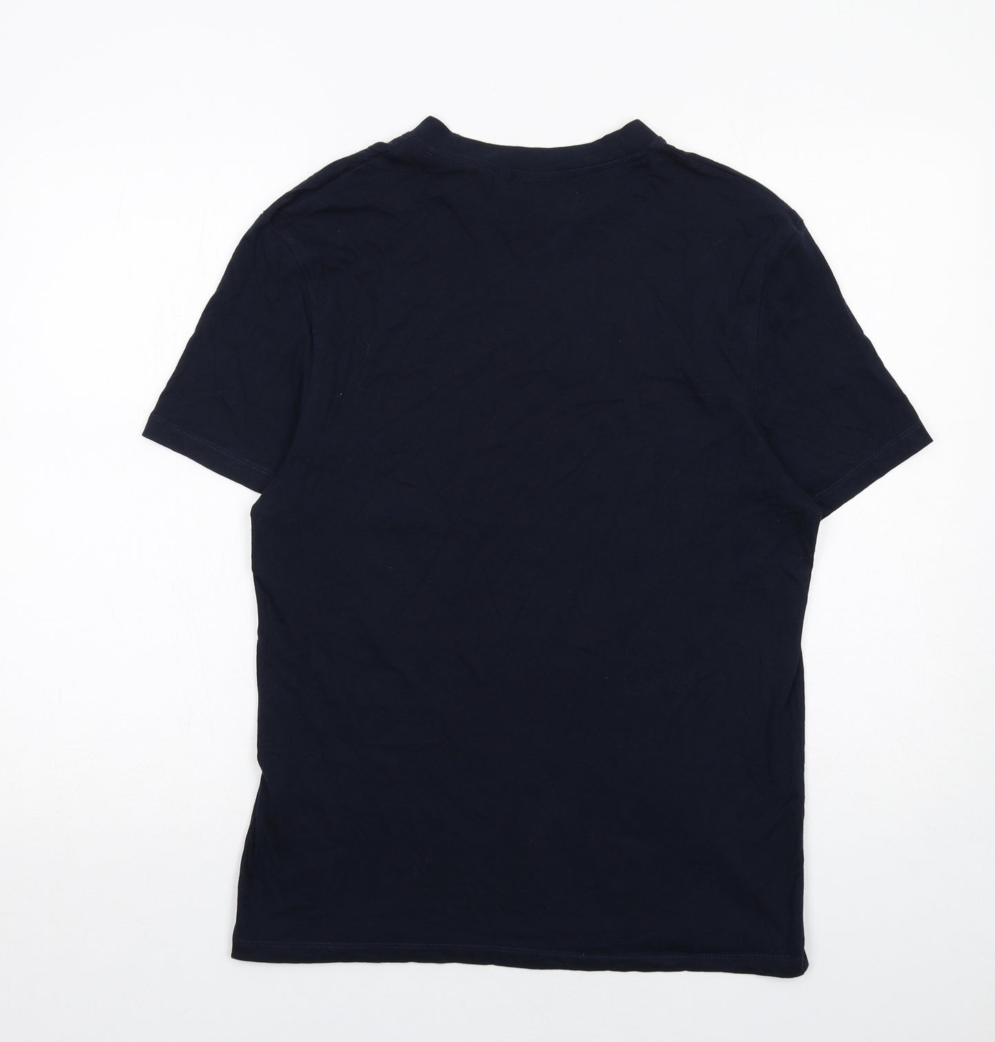 ASOS Mens Blue Cotton T-Shirt Size M Round Neck