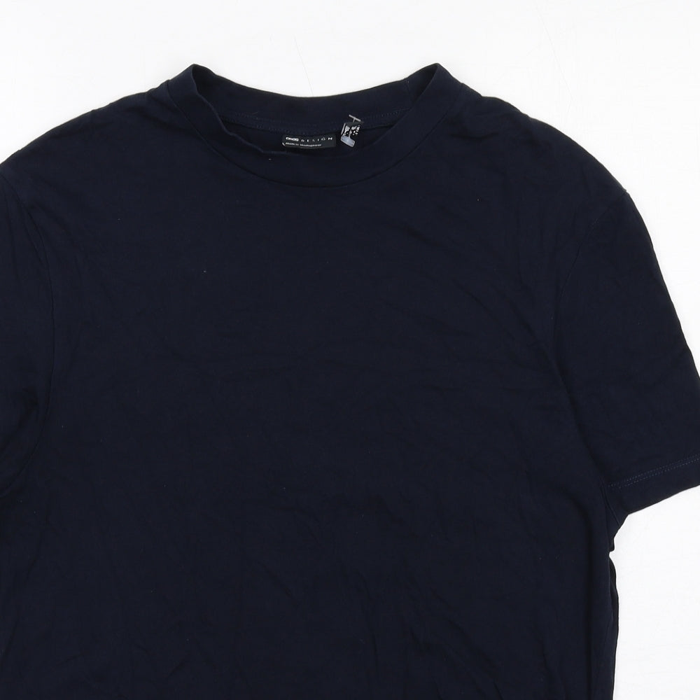 ASOS Mens Blue Cotton T-Shirt Size M Round Neck