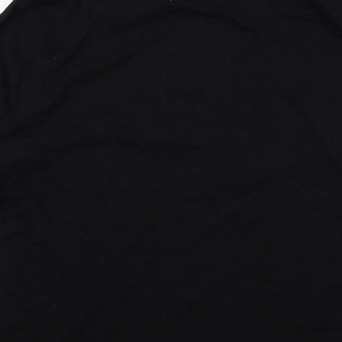 ASOS Mens Black Cotton T-Shirt Size 2XL Round Neck