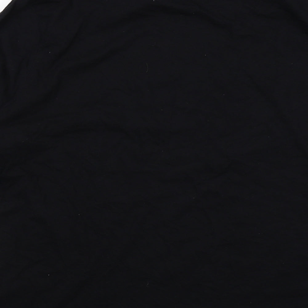 ASOS Mens Black Cotton T-Shirt Size 2XL Round Neck