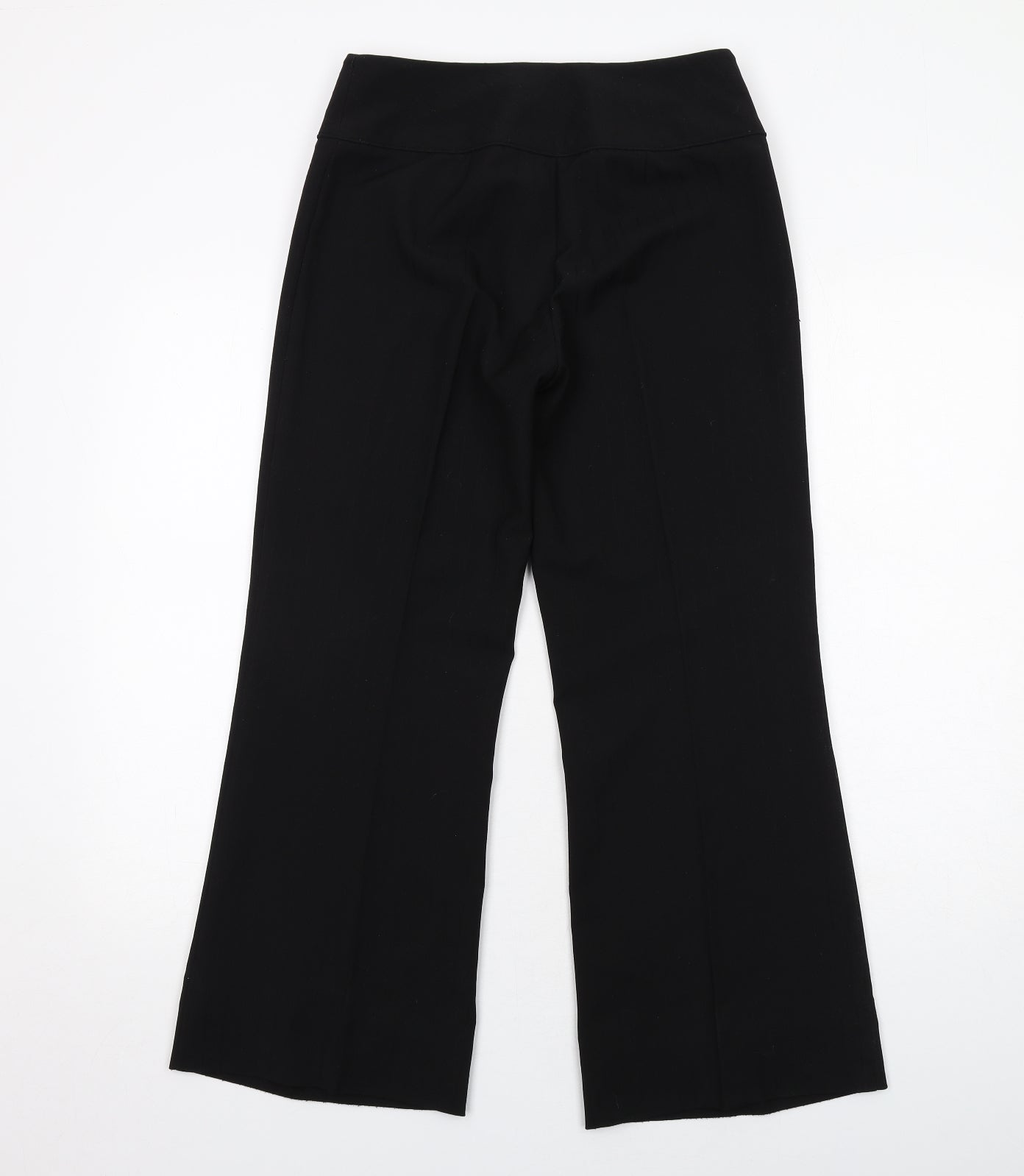 Dorothy Perkins Womens Black Polyester Trousers Size 8 Regular Zip