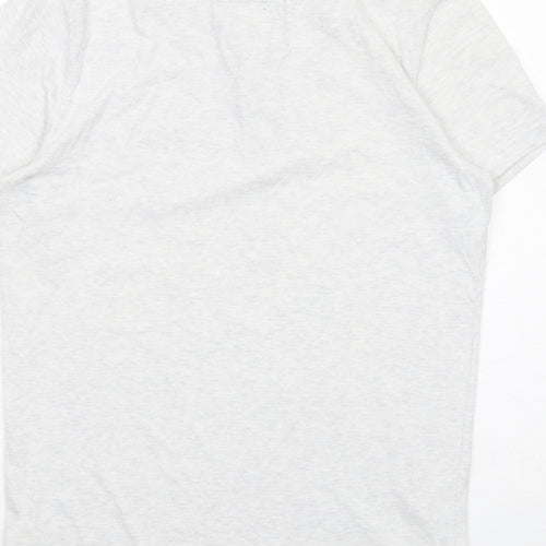 Abercrombie & Fitch Mens Grey Cotton Polo Size M Collared Button