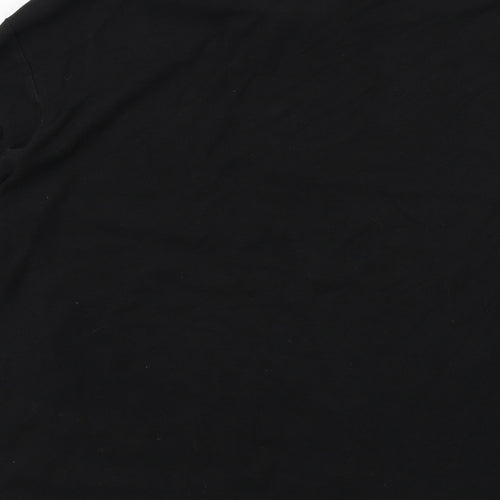 Original Penguin Mens Black Cotton Polo Size L Collared Button