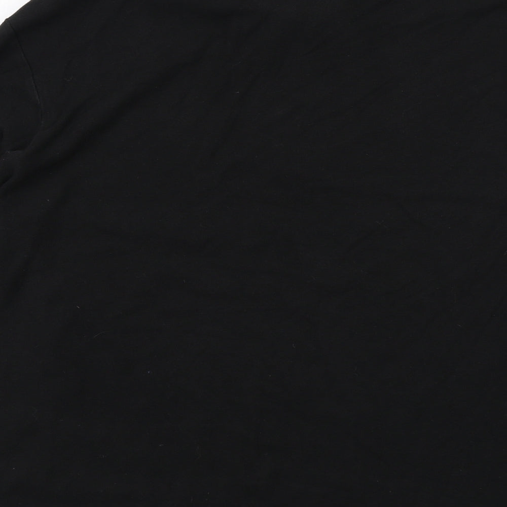 Original Penguin Mens Black Cotton Polo Size L Collared Button