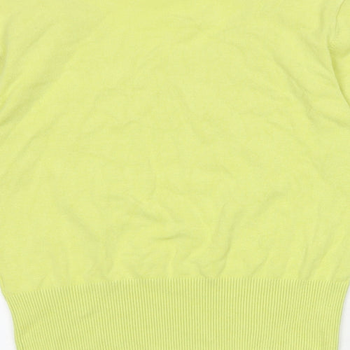 Roman Womens Yellow Round Neck Viscose Pullover Jumper Size 10