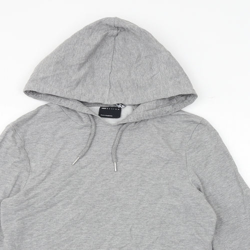ASOS Womens Grey Polyester Pullover Hoodie Size M Pullover
