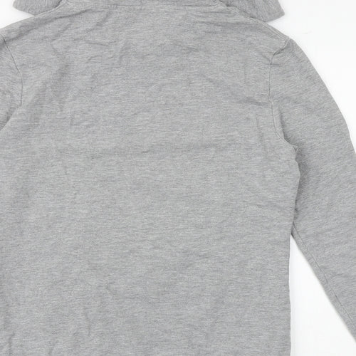ASOS Womens Grey Polyester Pullover Hoodie Size M Pullover