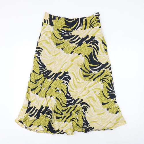 Planet Womens Multicoloured Geometric Polyester Swing Skirt Size 30 in Zip