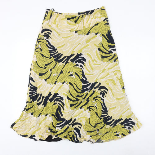 Planet Womens Multicoloured Geometric Polyester Swing Skirt Size 30 in Zip