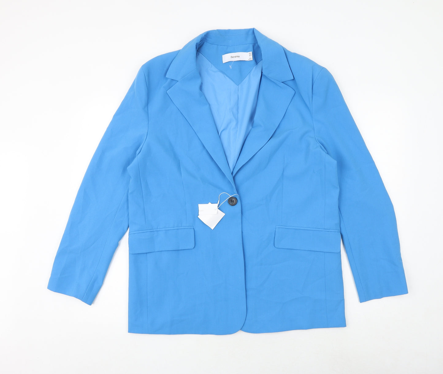 Bershka Womens Blue Jacket Blazer Size XL Button