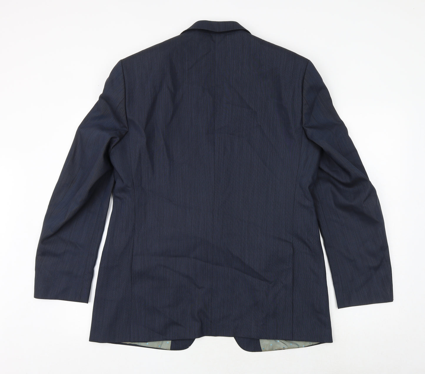 REMUS Mens Blue Wool Jacket Suit Jacket Size 40 Regular