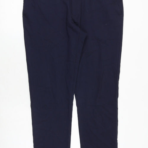 Burton Mens Blue Polyester Chino Trousers Size 36 in Regular Zip