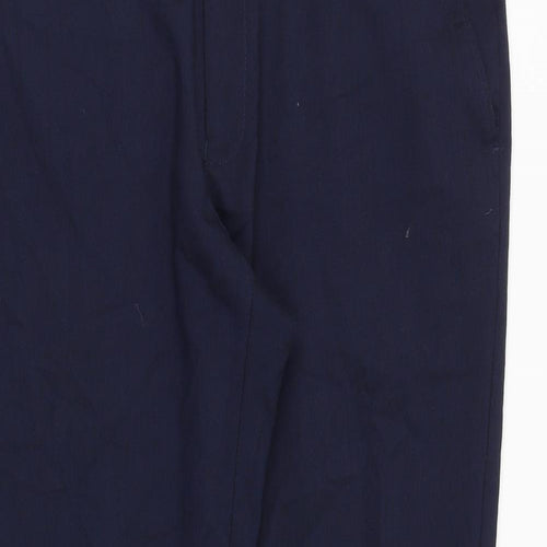 Burton Mens Blue Polyester Chino Trousers Size 36 in Regular Zip