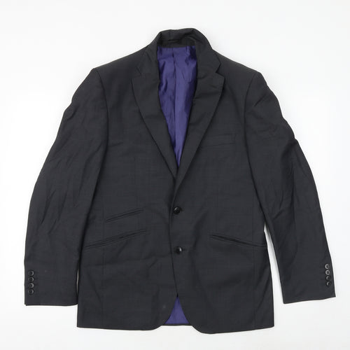 Autograph Mens Grey Wool Jacket Suit Jacket Size 38 Regular