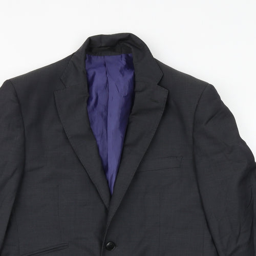 Autograph Mens Grey Wool Jacket Suit Jacket Size 38 Regular