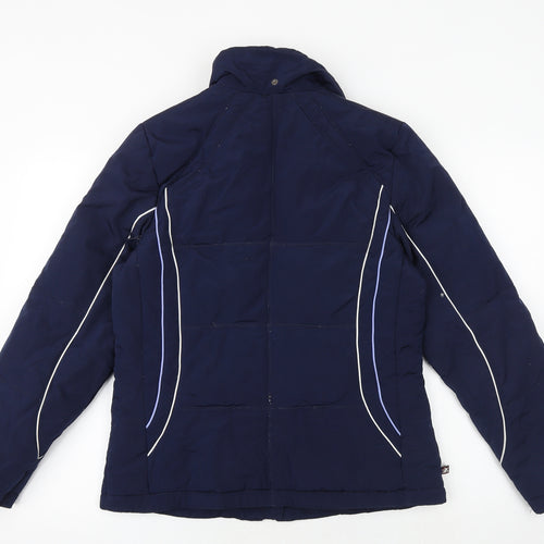ZeroXposur Womens Blue Windbreaker Jacket Size S Zip