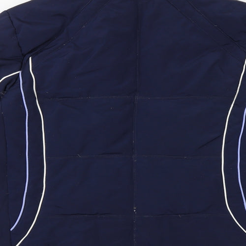 ZeroXposur Womens Blue Windbreaker Jacket Size S Zip