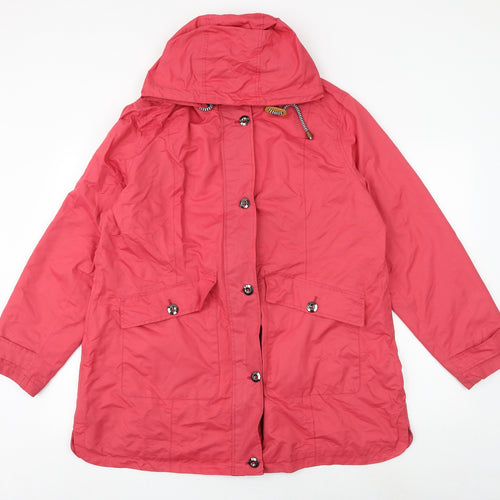 Cotton Traders Womens Pink Jacket Coat Size 18 Zip