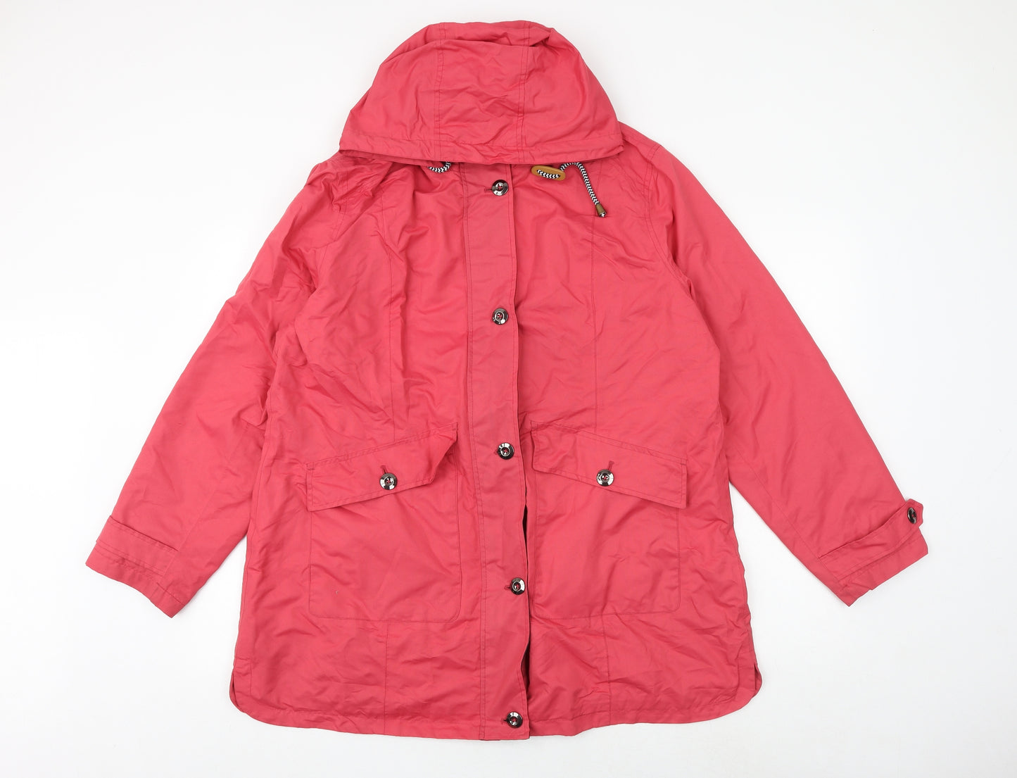 Cotton Traders Womens Pink Jacket Coat Size 18 Zip