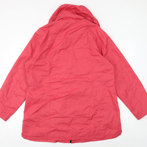 Cotton Traders Womens Pink Jacket Coat Size 18 Zip