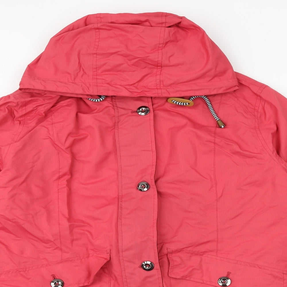 Cotton Traders Womens Pink Jacket Coat Size 18 Zip