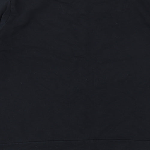 Threadbare Mens Black Cotton Pullover Sweatshirt Size L - Unisex Sleigh Bells Bling