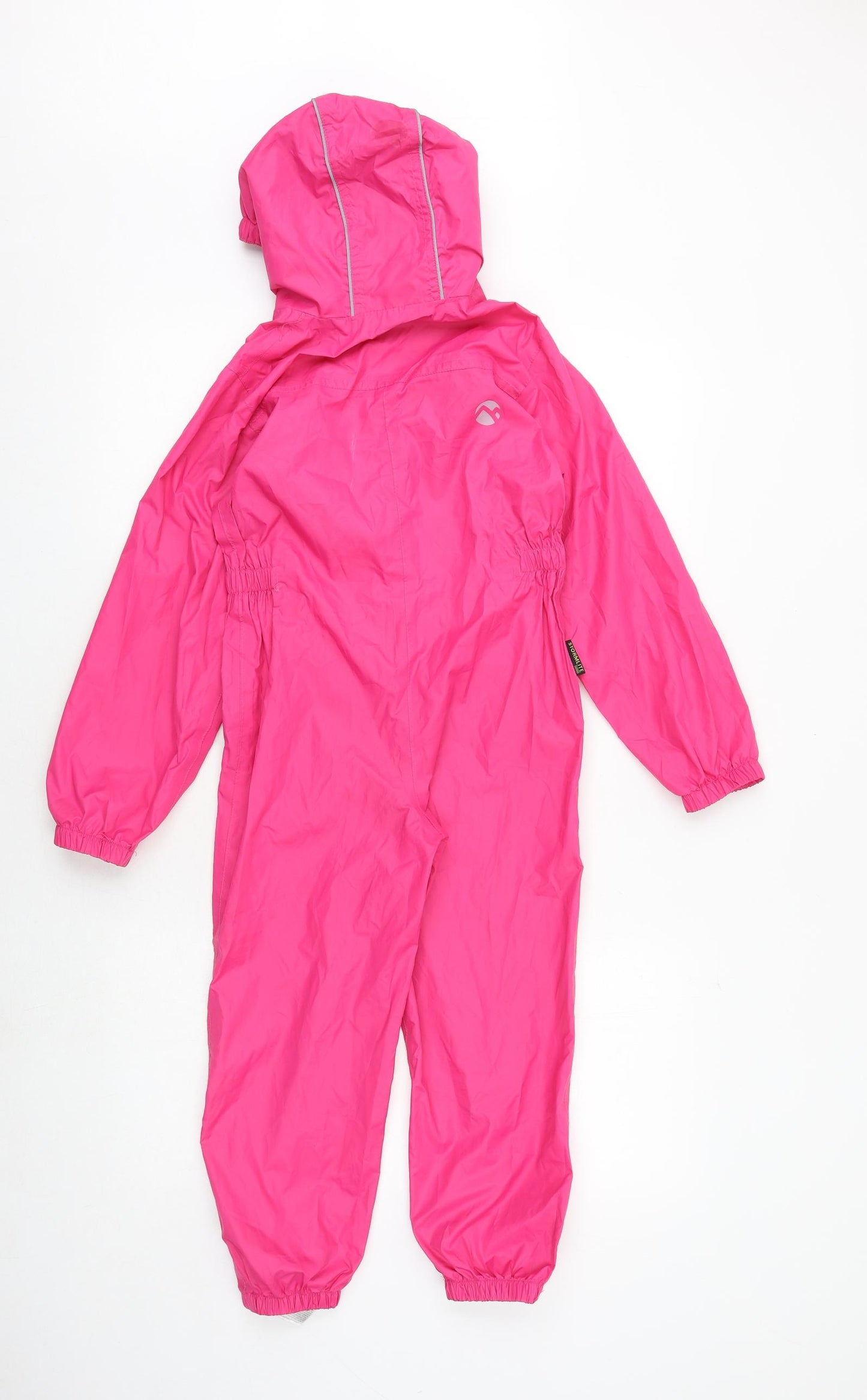Gelert Girls Pink Rain Coat Snowsuit Size 5-6 Years Zip - Puddle Suit