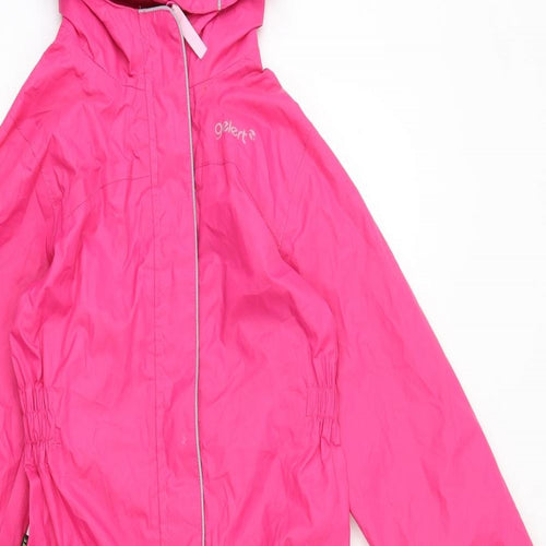 Gelert Girls Pink Rain Coat Snowsuit Size 5-6 Years Zip - Puddle Suit