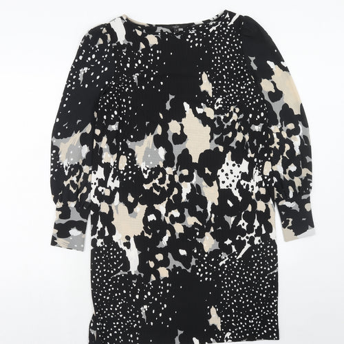 NEXT Womens Multicoloured Animal Print Polyester Sheath Size 12 Boat Neck Pullover