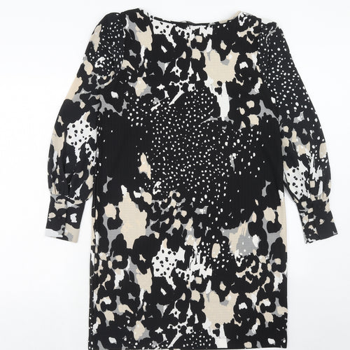 NEXT Womens Multicoloured Animal Print Polyester Sheath Size 12 Boat Neck Pullover