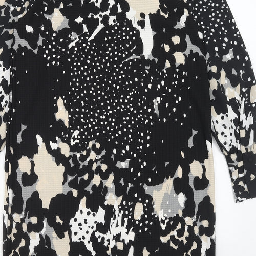 NEXT Womens Multicoloured Animal Print Polyester Sheath Size 12 Boat Neck Pullover