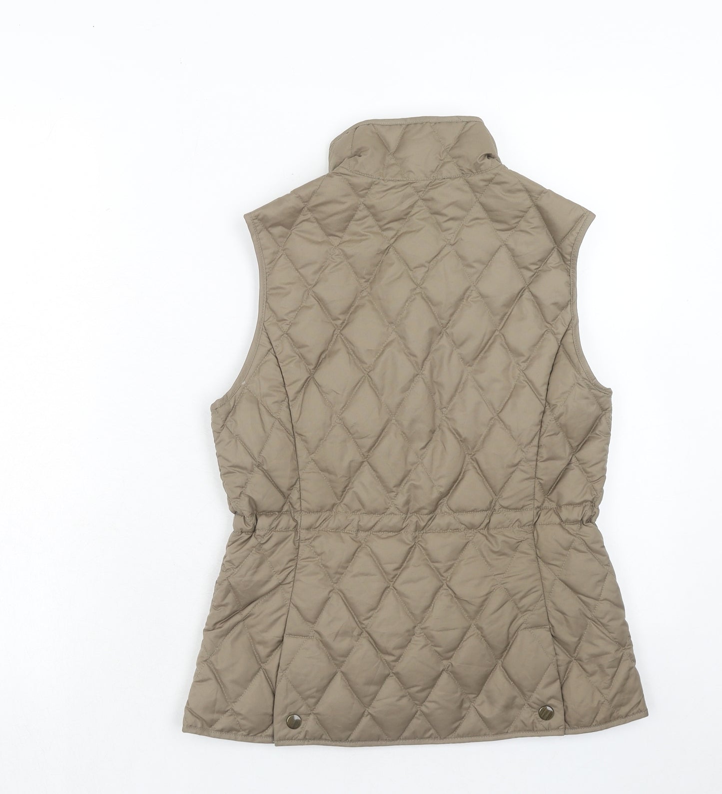 Eddie Bauer Womens Brown Gilet Jacket Size S Zip