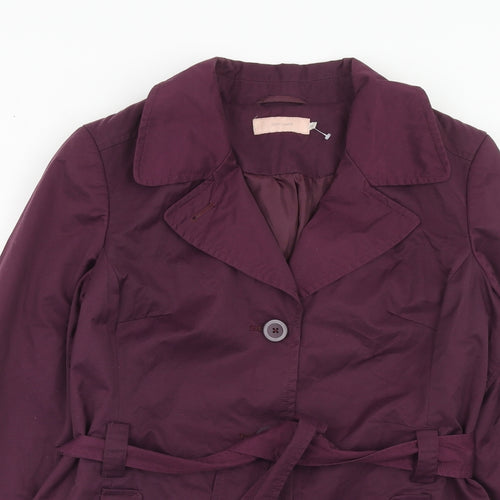 John Lewis Womens Purple Jacket Size 12 Button
