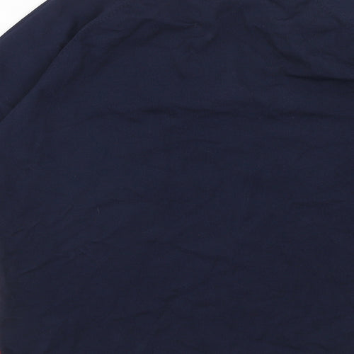 NEXT Womens Blue V-Neck Floral Viscose Pullover Jumper Size 14