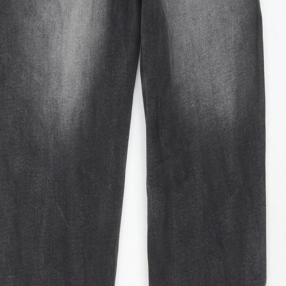 Rock Rebel Mens Grey Floral Cotton Skinny Jeans Size 28 in L32 in Regular Zip