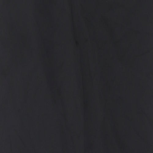 Zara Womens Black Polyester A-Line Skirt Size S Zip